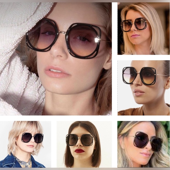 CHRISTIAN DIOR OVERSIZED UNIQUE BLACK FRAME FROM THE DIRECTIONS COLLECTION - Picture 2 of 16